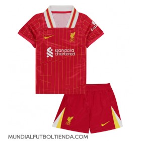 Camiseta Liverpool Primera Equipación Replica 2024-25 para niños mangas cortas (+ Pantalones cortos)